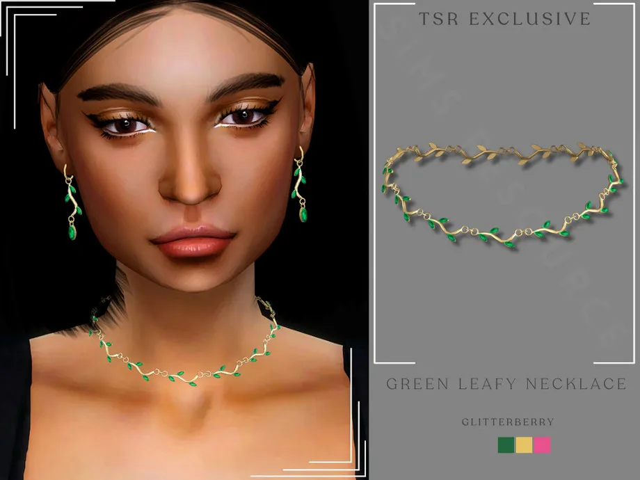 Green Leafy Necklace