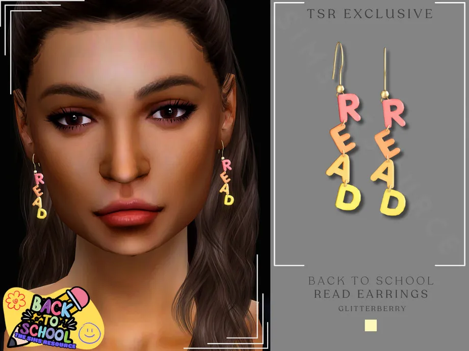 Back to School Read Earrings