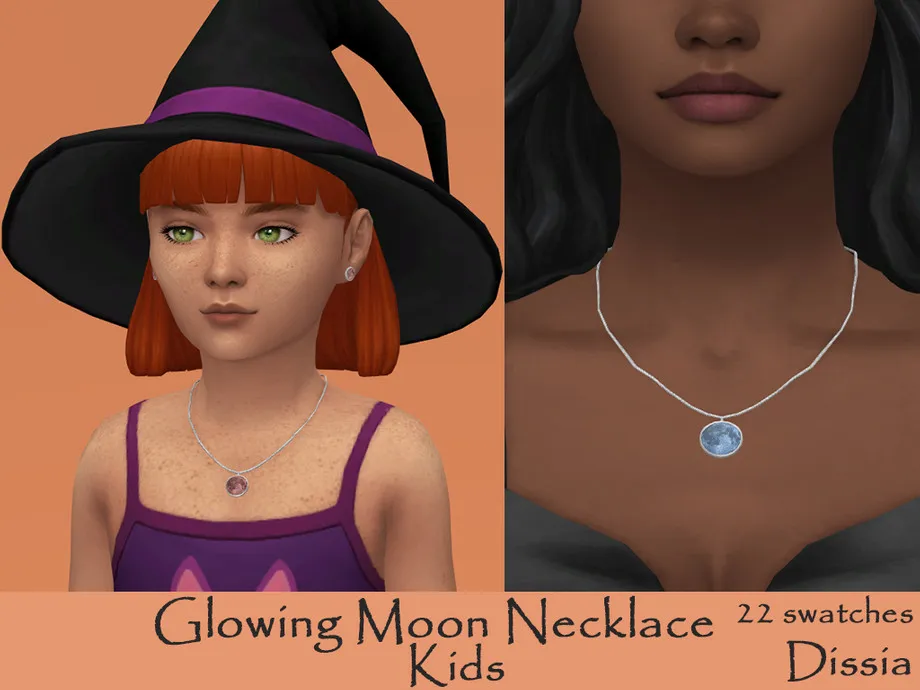 Glowing Moon Necklace Kids