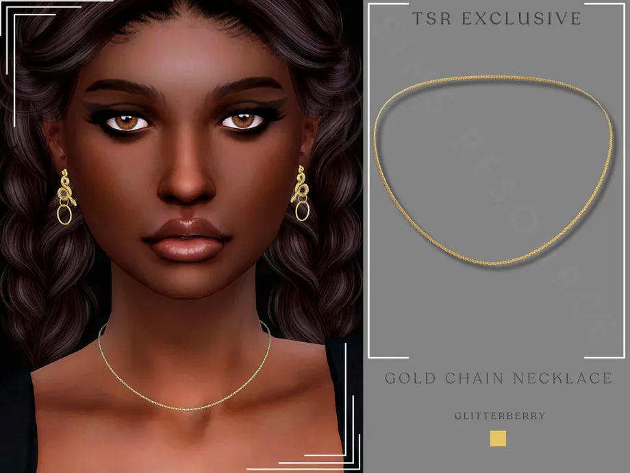Gold Chain Necklace- Female