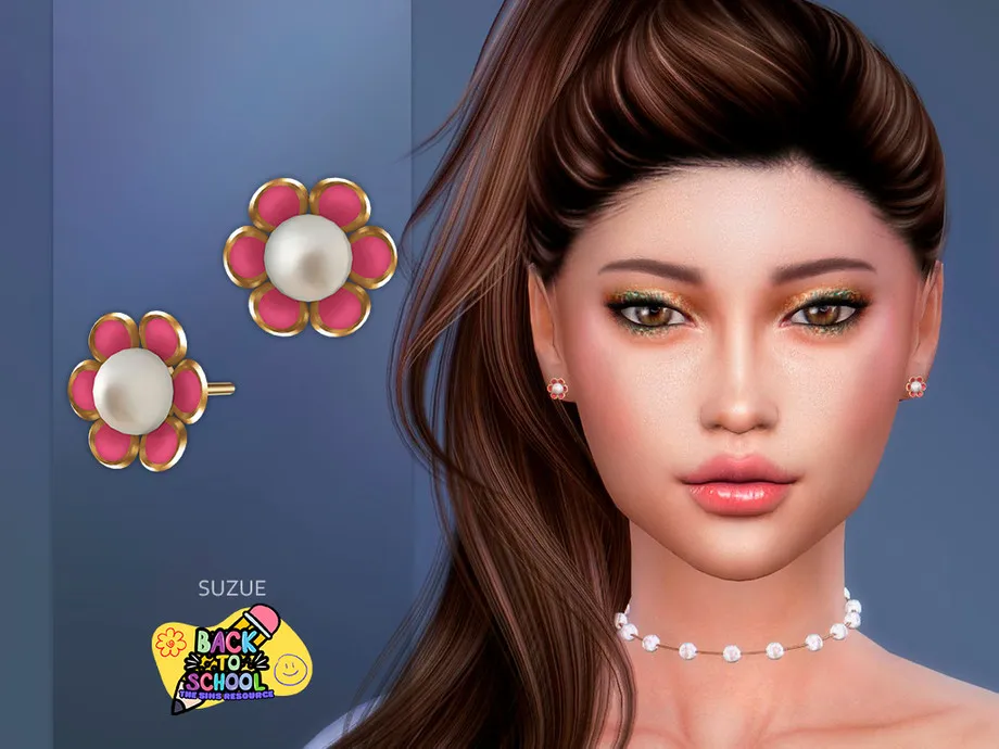 Back to School Flower Earrings