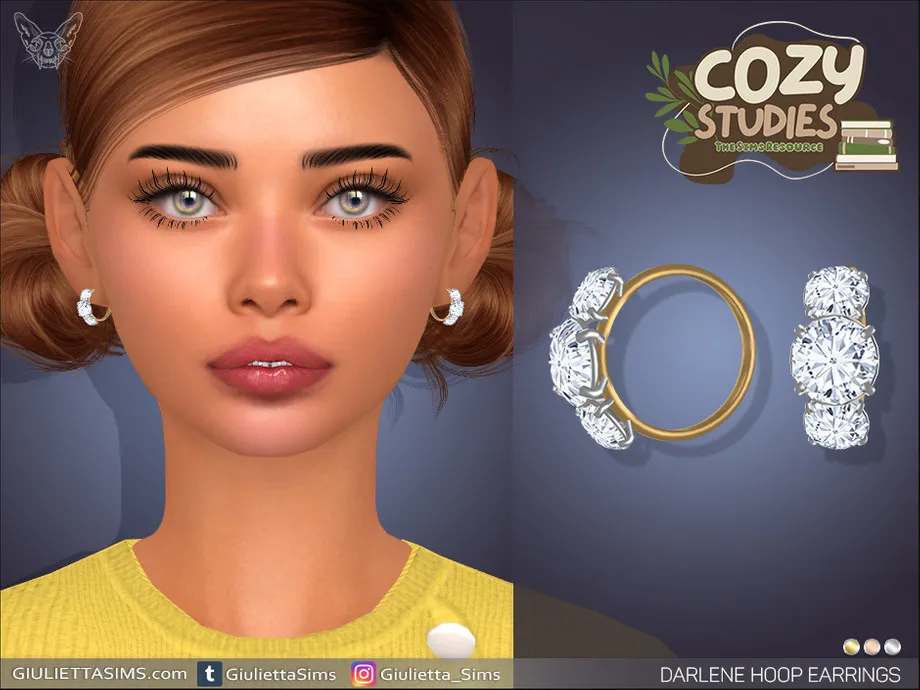 Cozy Studies - Darlene Hoop Earrings