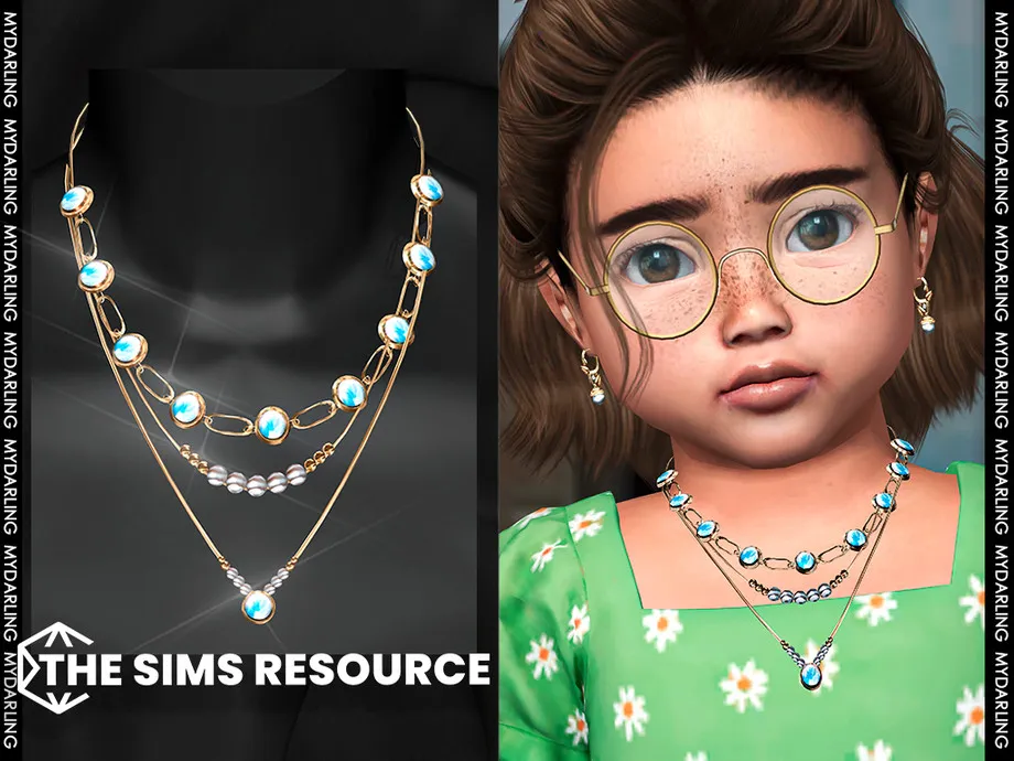 elegant gold necklace set TODDLER V1