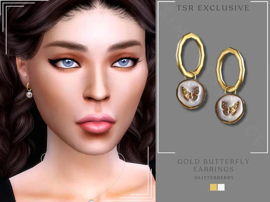 Gold Butterfly Earrings
