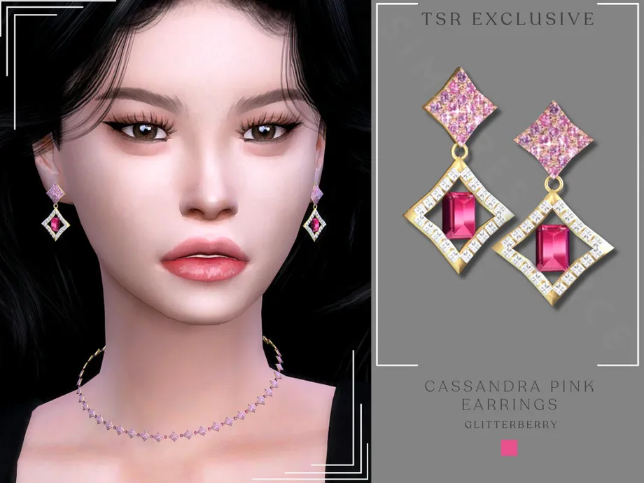 Catherine Pink Earrings