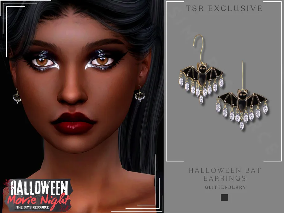 Halloween Bat Earrings