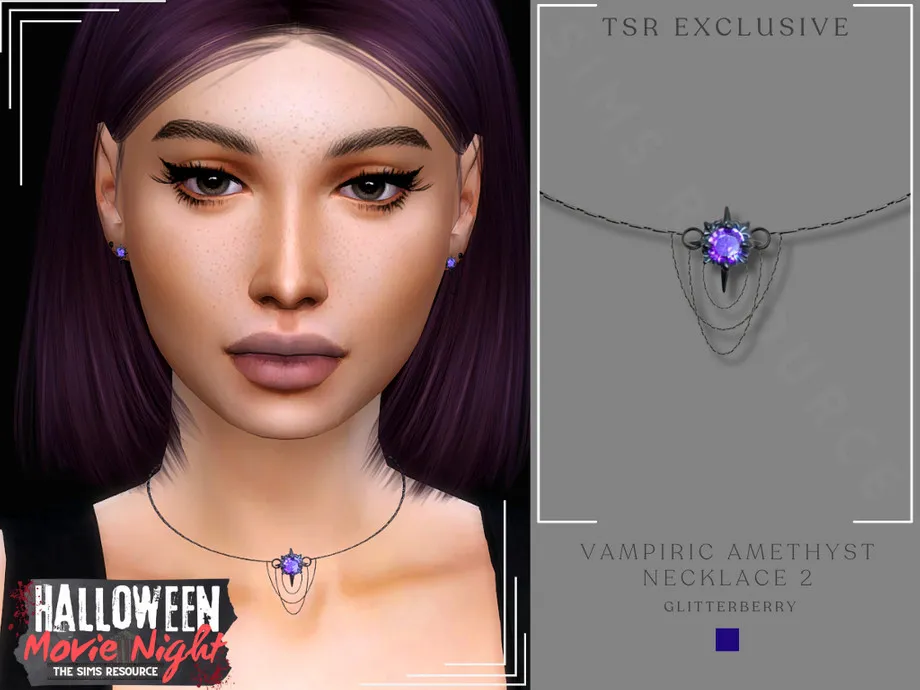Vampiric Amethyst Necklace 2