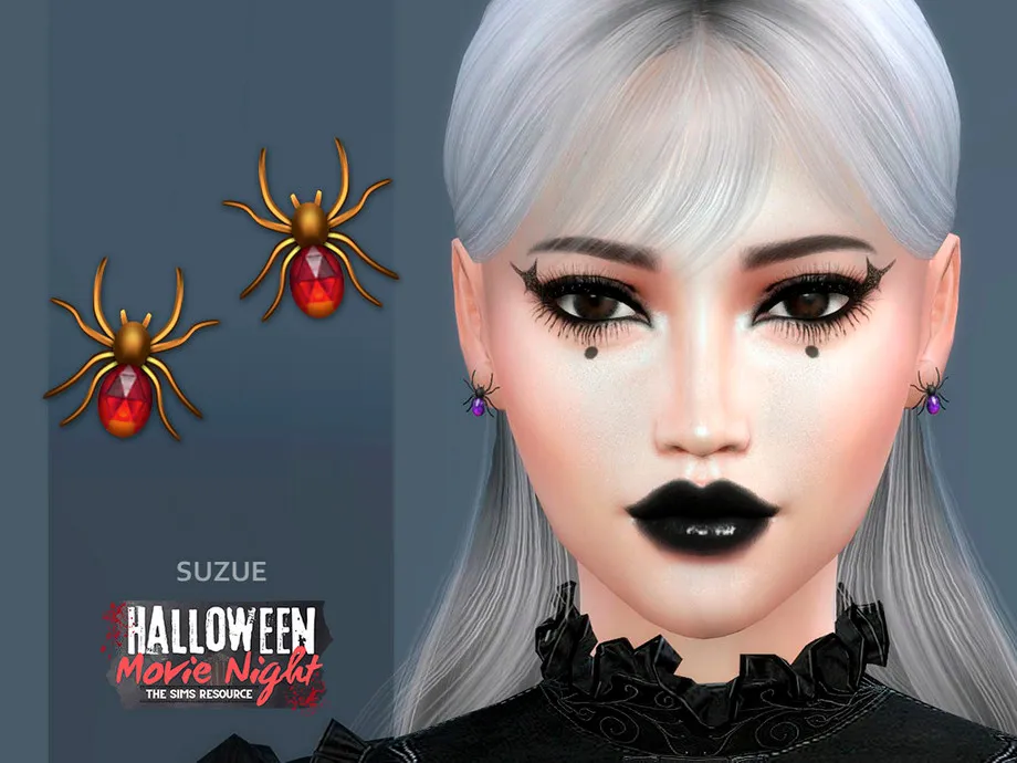 Halloween Spider Earrings