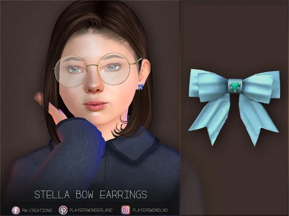 Stella Bow Earrings Kids