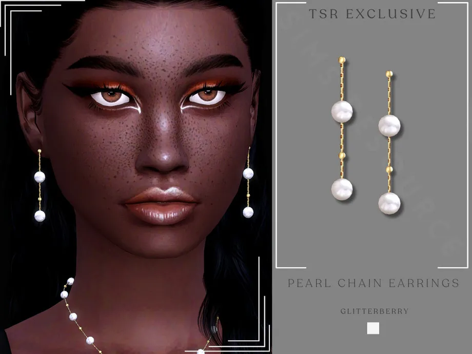 Pearl Chain Earrings