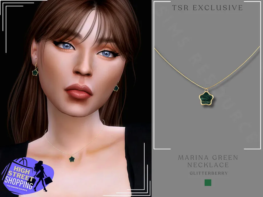 High Street- Marina Green Necklace