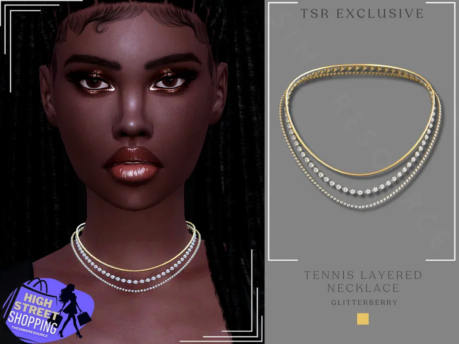 High Street Fashion- Tennis Layered Necklace