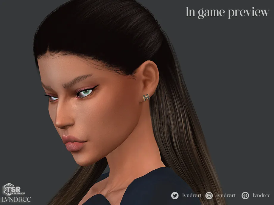 (High Street Shopping) H Earrings