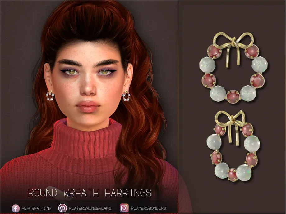 Round Wreath Earrings