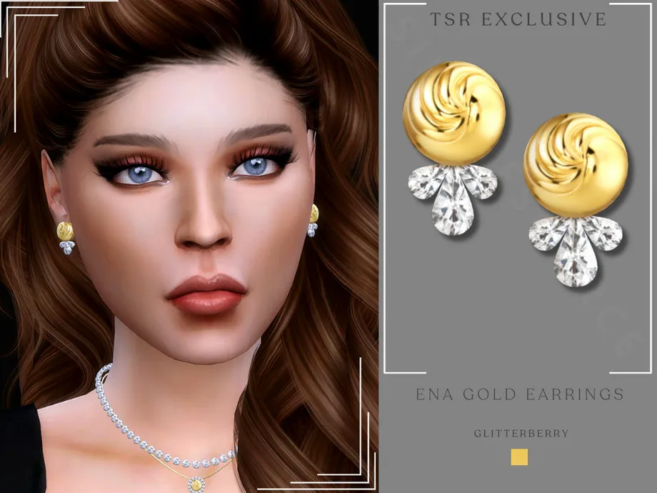 Ena Gold Earrings