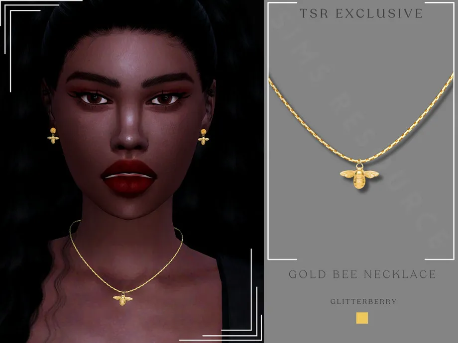 Gold Bee Necklace
