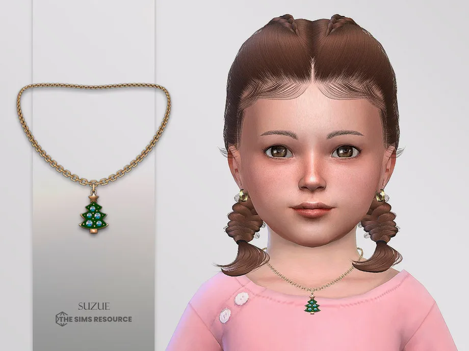 Christmas Tree Necklace Toddler