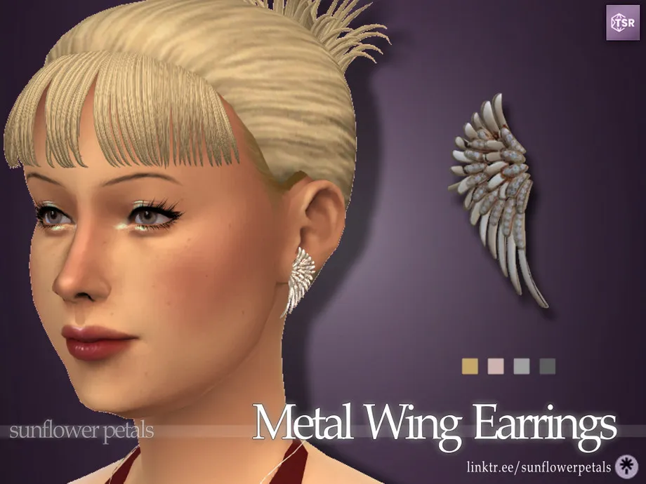Metal Wings Earrings
