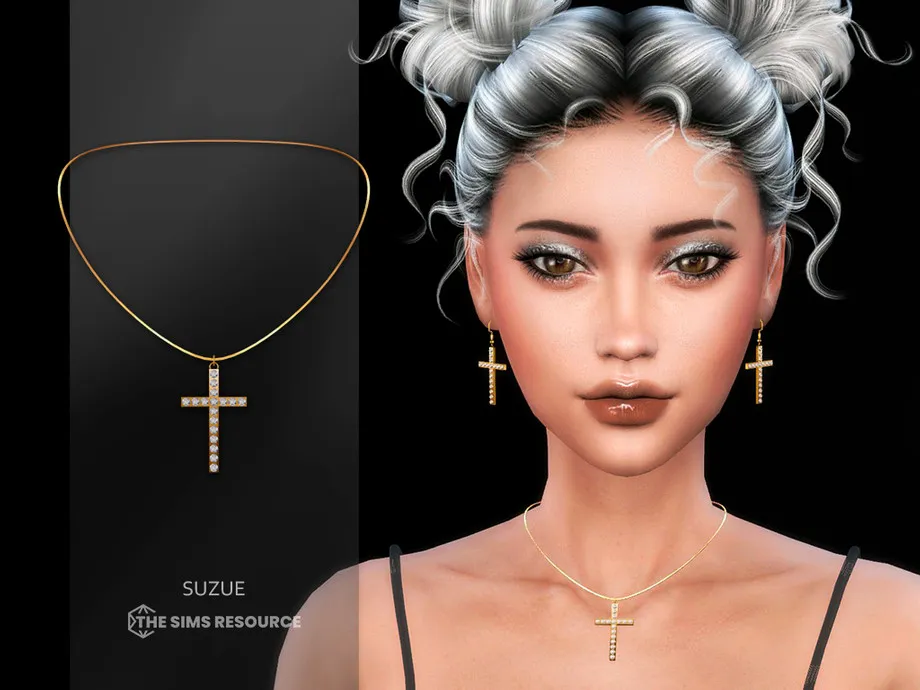 Cross with Crystals Necklace