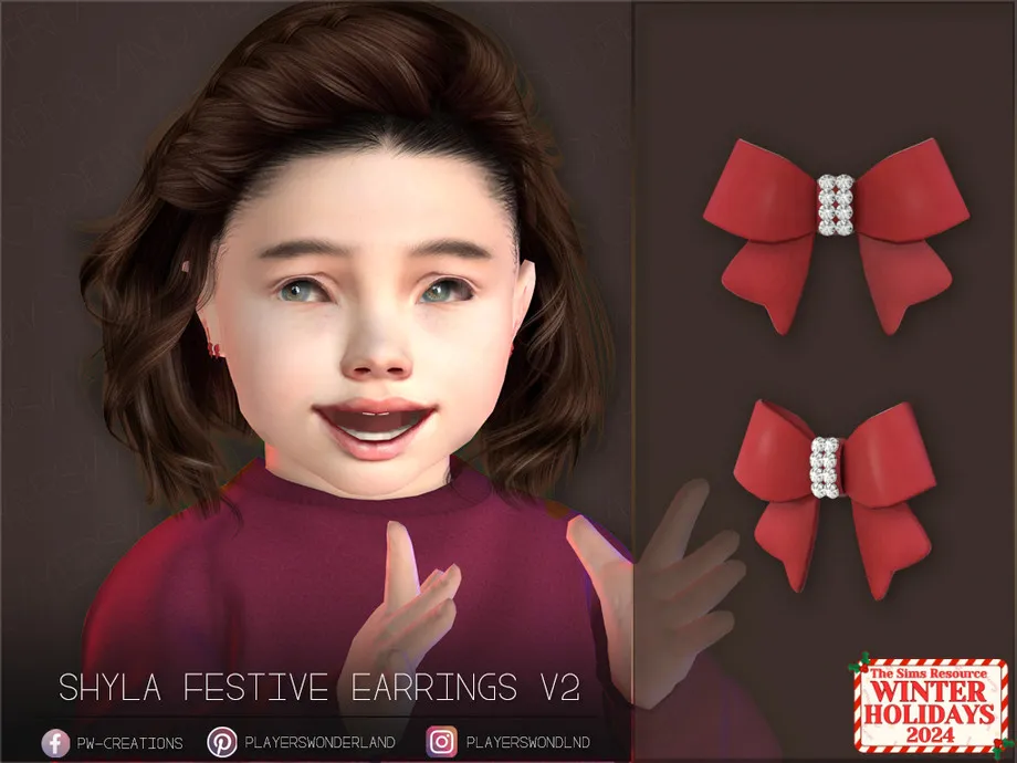 Shyla Festive Earrings V2 Toddler