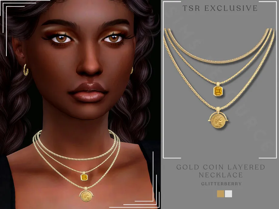 Gold Coin Layered Necklace