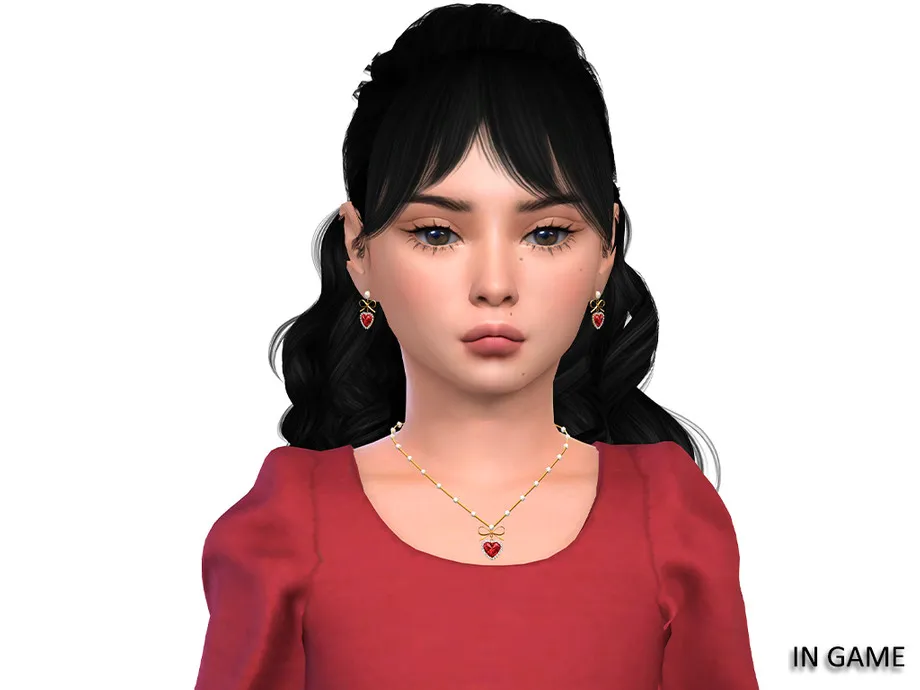 Christmas Heart necklace for children