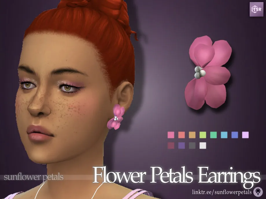 Flower Petals Earrings