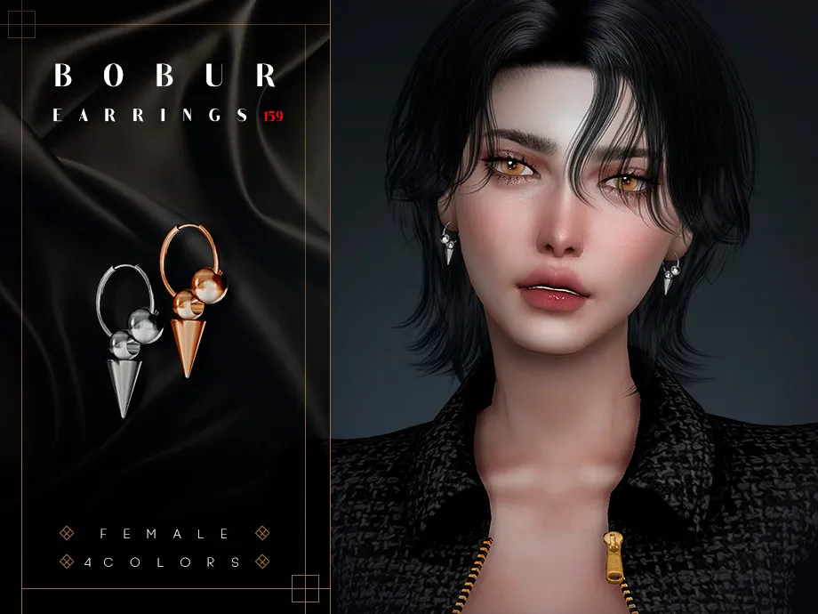 Hoop earrings with pendants