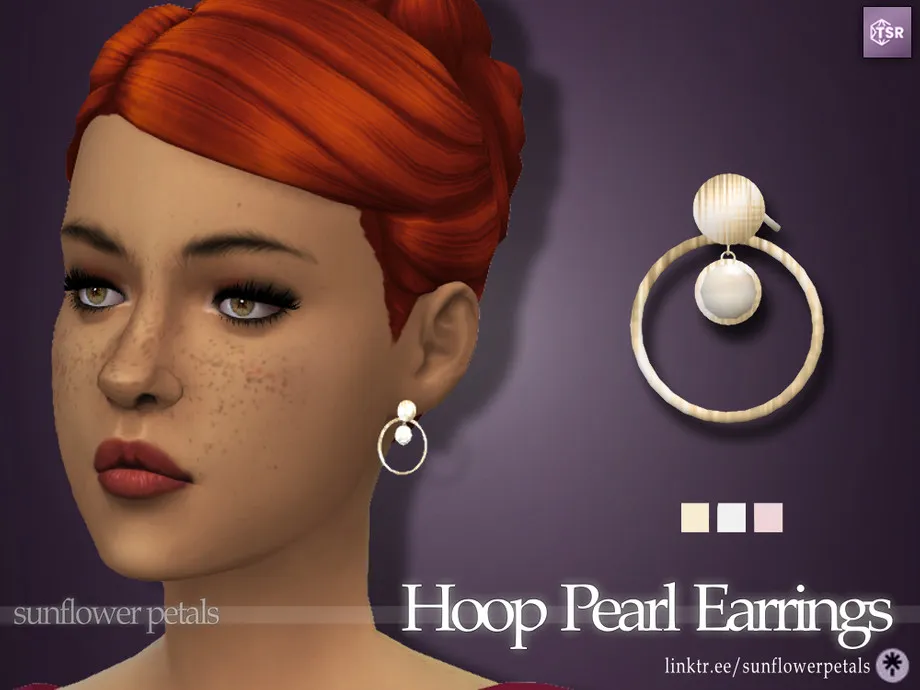 Hoop Pearl Earrings