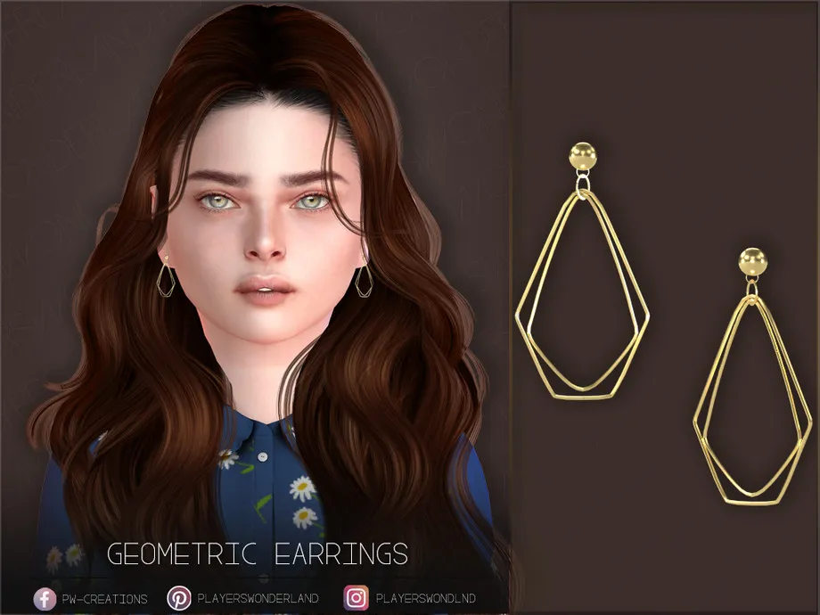 Geometric Earrings Kids