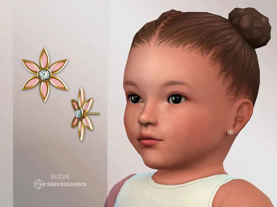 Flower Earrings Infant