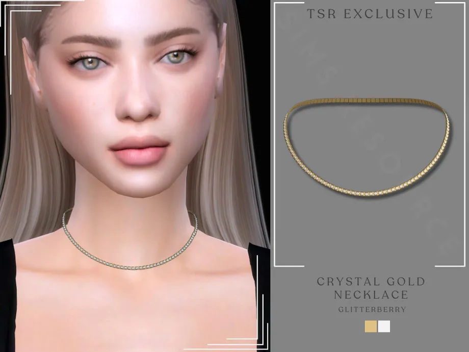 Gold Crystal Necklace