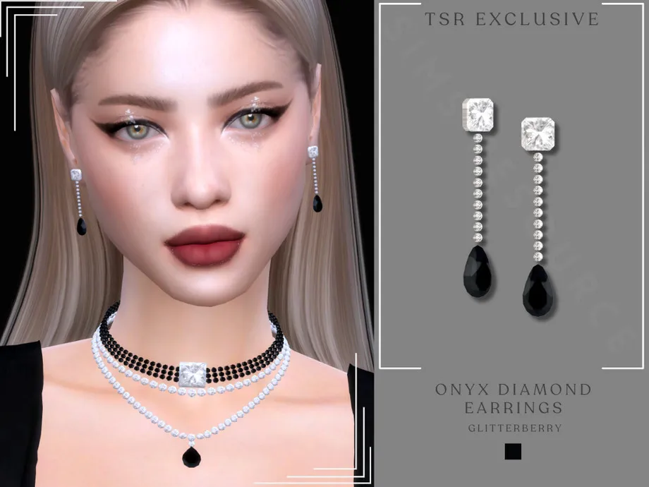 Onyx Diamond Earrings