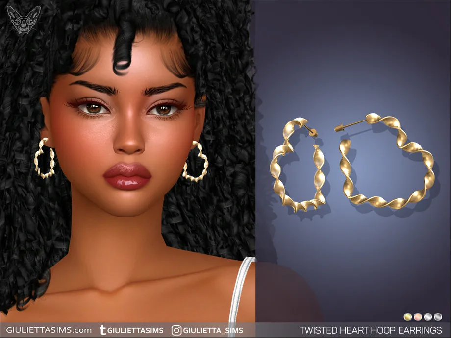 w-920h-690-3742708.jpg Twisted Heart Hoop Earrings - Image 1