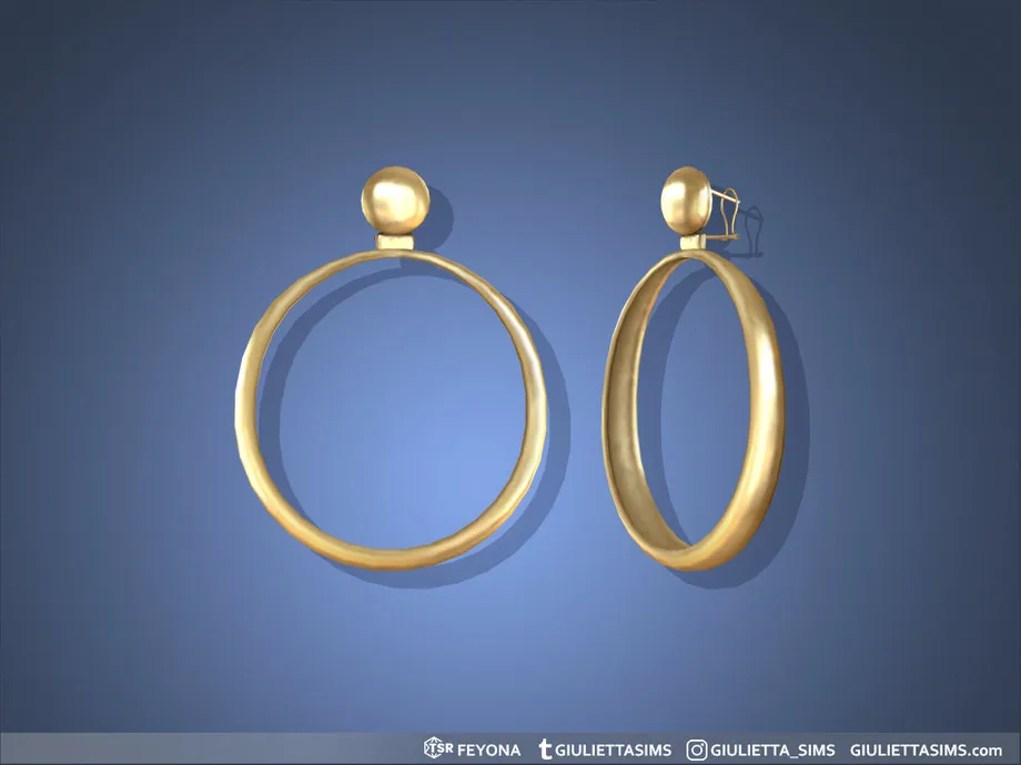 TuPu Art Collab Cutie Pie Hoop Earrings