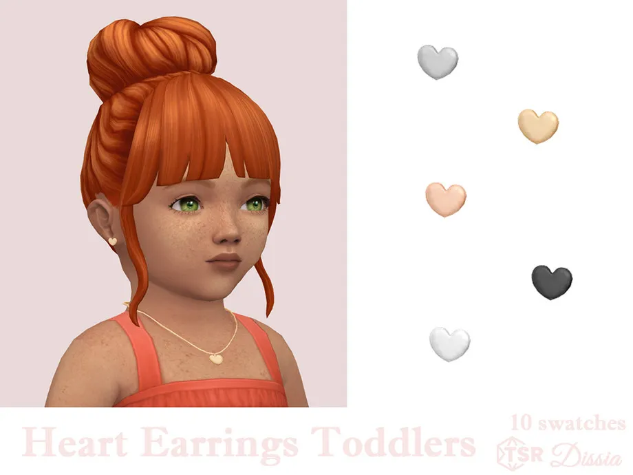Heart Earrings Toddlers