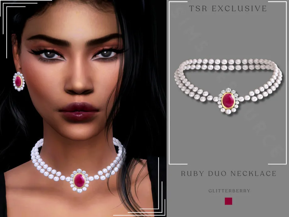 Ruby Duo Necklace