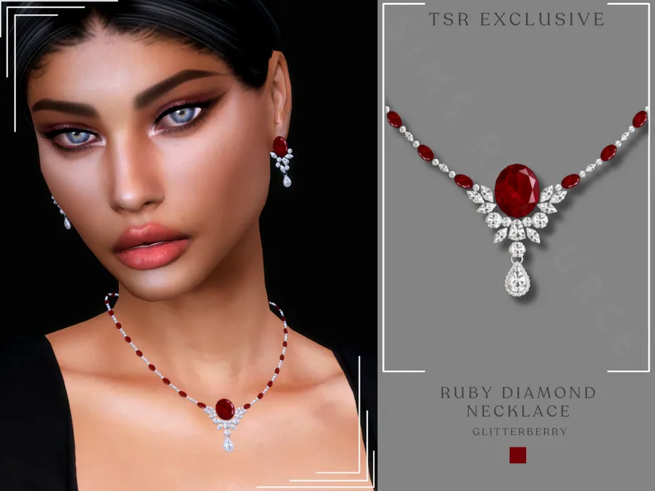 Ruby Diamond Necklace