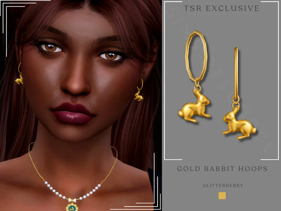 Gold Rabbit Hoops