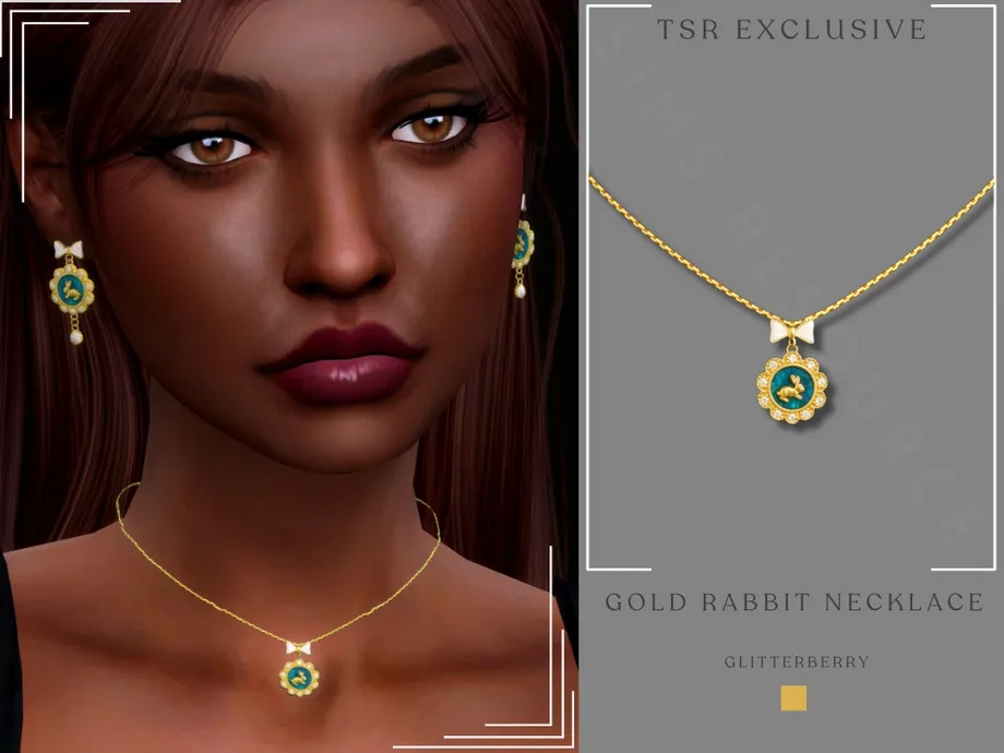 Gold Rabbit Necklace