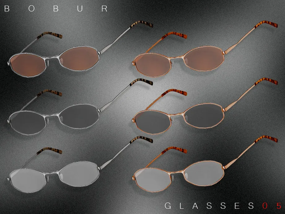 Oval frame sunglasses