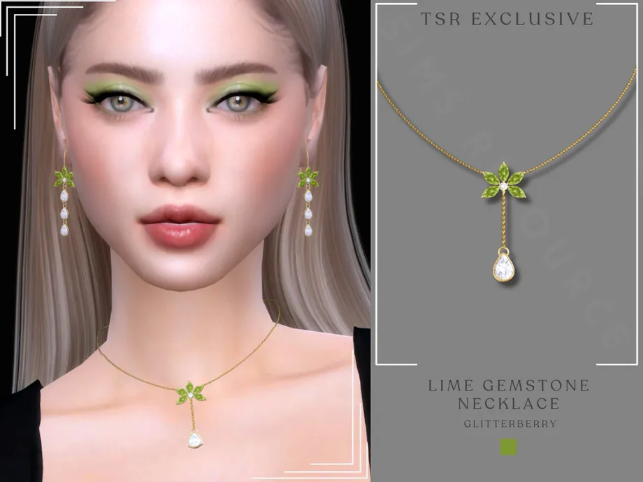 Lime Gemstone Necklace