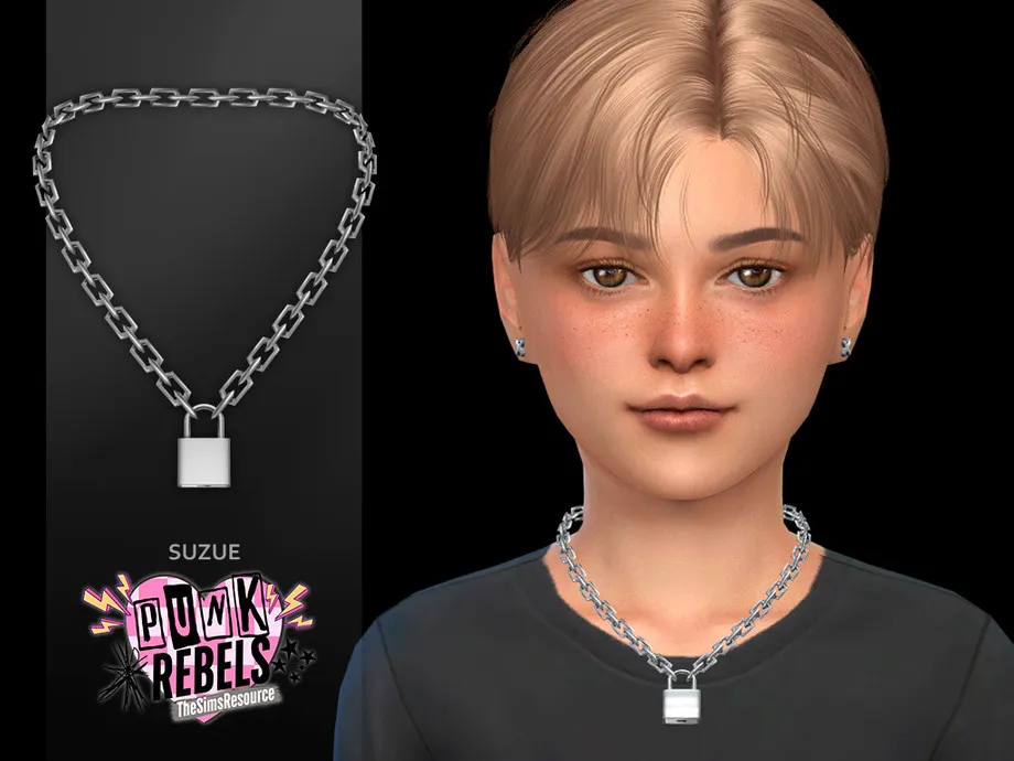 Punk Rebels - Lock Necklace Child
