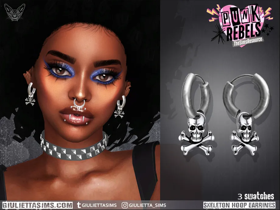 w-920h-690-3760272.jpg Punk Rebels - Skeleton Hoop Earrings - Image 1