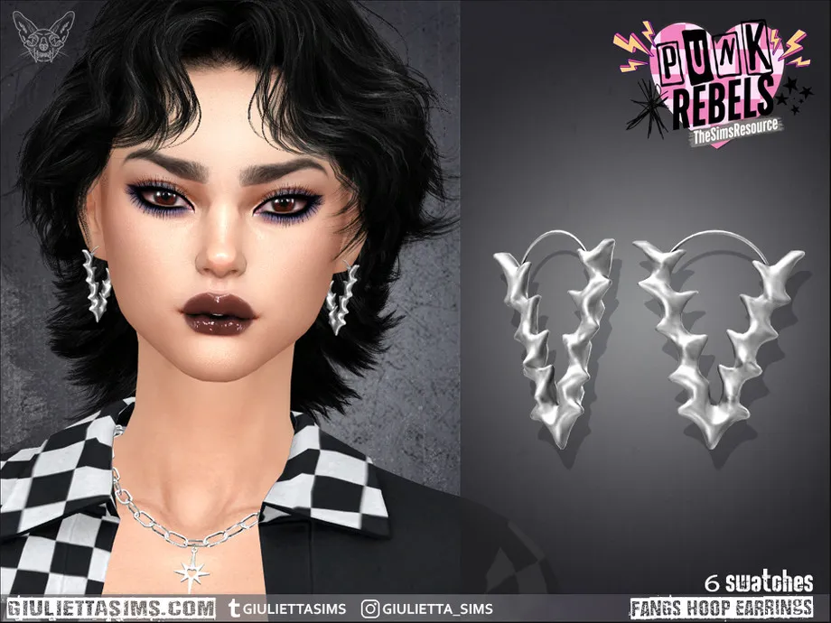 w-920h-690-3760826.jpg Punk Rebels - Fangs Hoop Earrings - Image 1