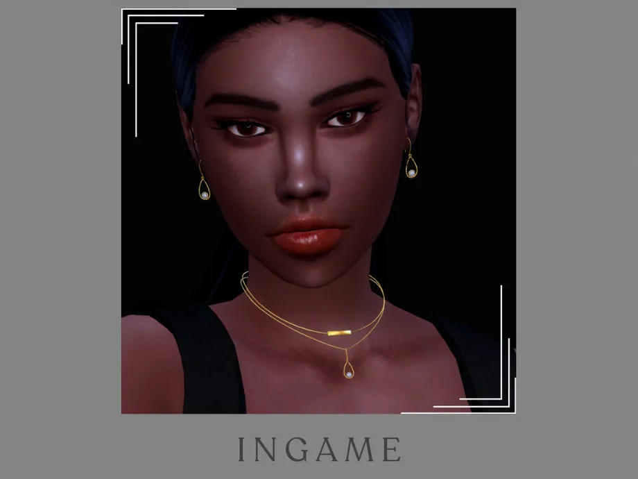 Teardrop Diamond Layered Necklace