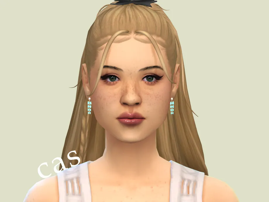 Gemstone Bow Earrings