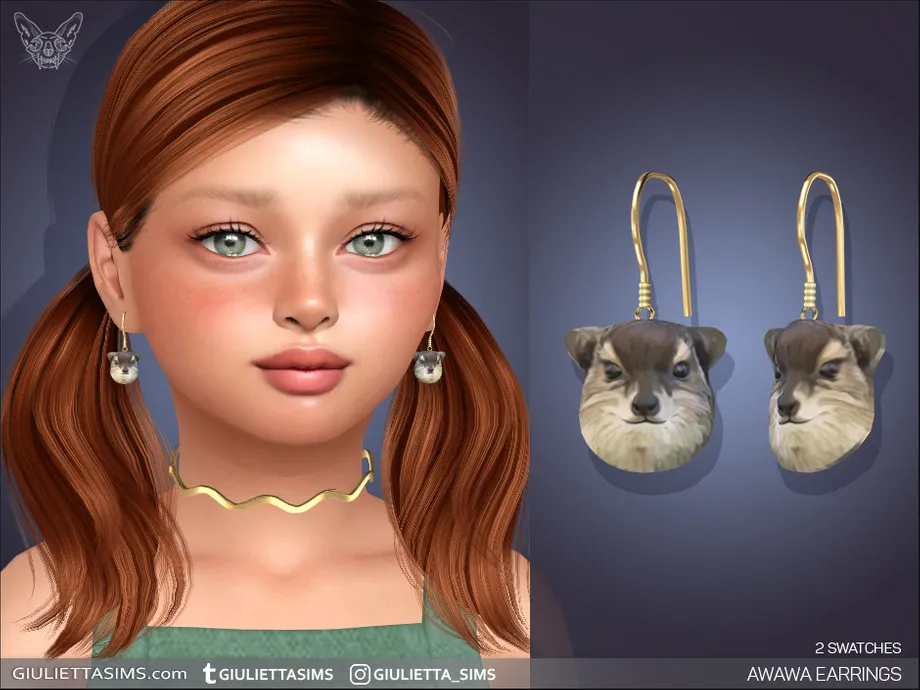 Awawa Earrings For Kids