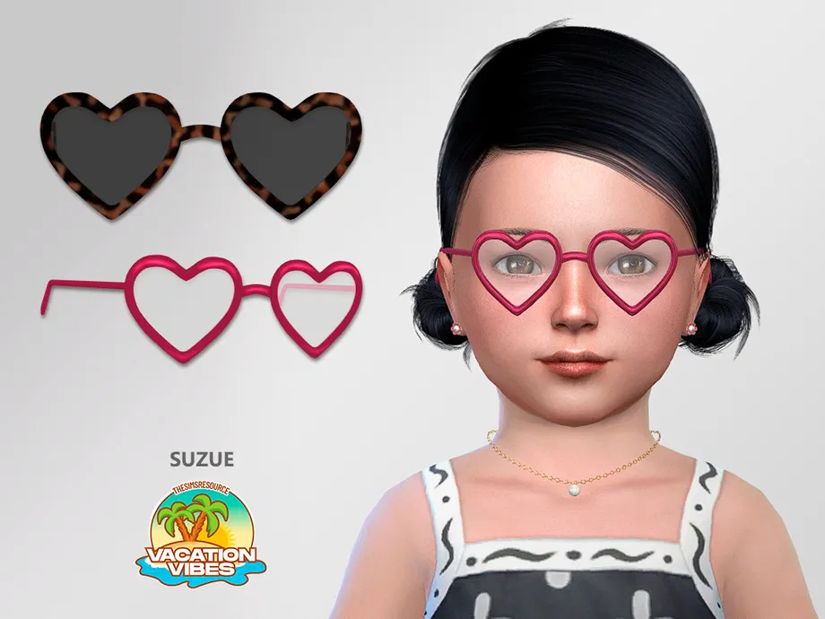 Vacation Vibes - Heart Glasses Toddler