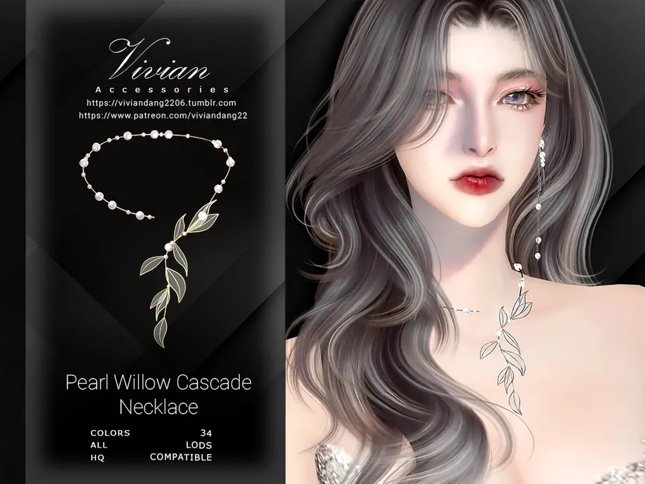 Pearl Willow Cascade - Necklace